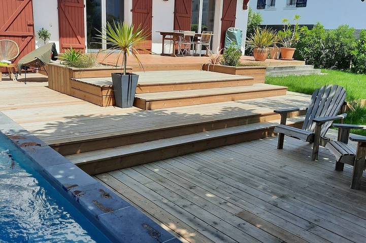 Ferienhaus für 7 Personen, mit Terrasse und Garten, mit Haustier