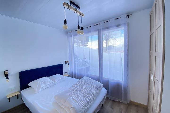 Ganze Wohnung, Wohnung mit großer Terrasse im Erdgeschoss Ski in, Ski out - Gemütlich und Industrial in La Plagne, Aime-la-Plagne