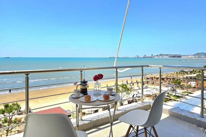 Appartement de vacances pour 3 personnes, avec balcon et vue sur l’océan, adapté aux familles