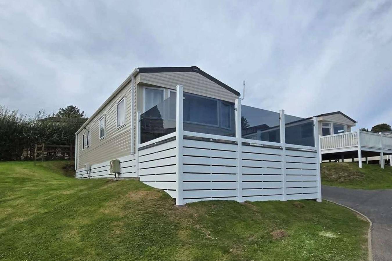 Blockhütte für 6 Personen mit Meerblick in Polperro, Cornwall