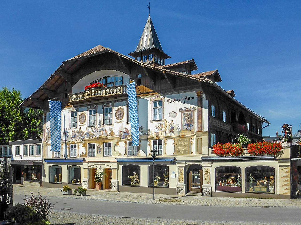 Chambre d'hôtes 'Gästezimmer "Beim Posthalter" avec vue sur la montagne et Wi-Fi in Oberammergau, Alpes bavaroises