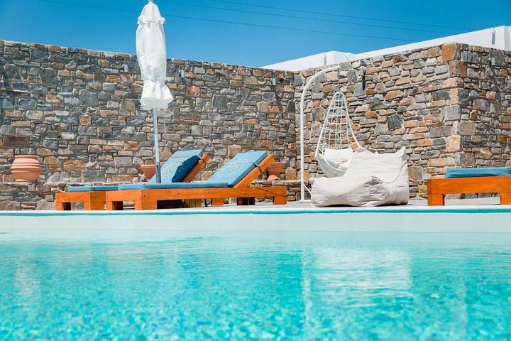 Ferienhaus für 16 Personen, mit Meerblick und Balkon sowie Terrasse und Garten auf Paros - 4