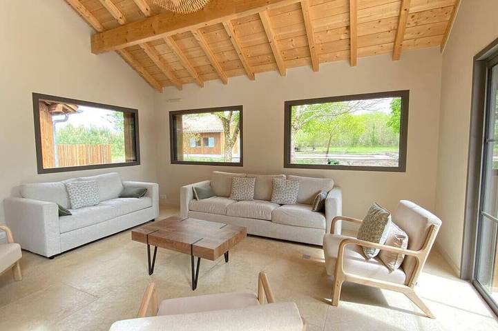 Ferienhaus für 15 Personen, mit Terrasse und Garten sowie Pool in Lit-et-Mixe