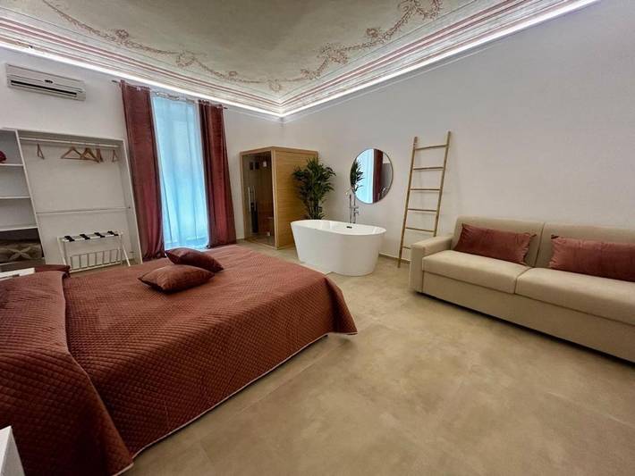 B&b per 2 persone, con balcone e idromassaggio nonché sauna, con animali domestici in Castellammare (Palermo)