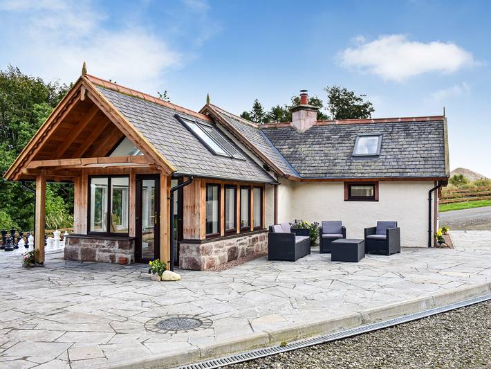 Log cabin for 2 people in Aberdeenshire