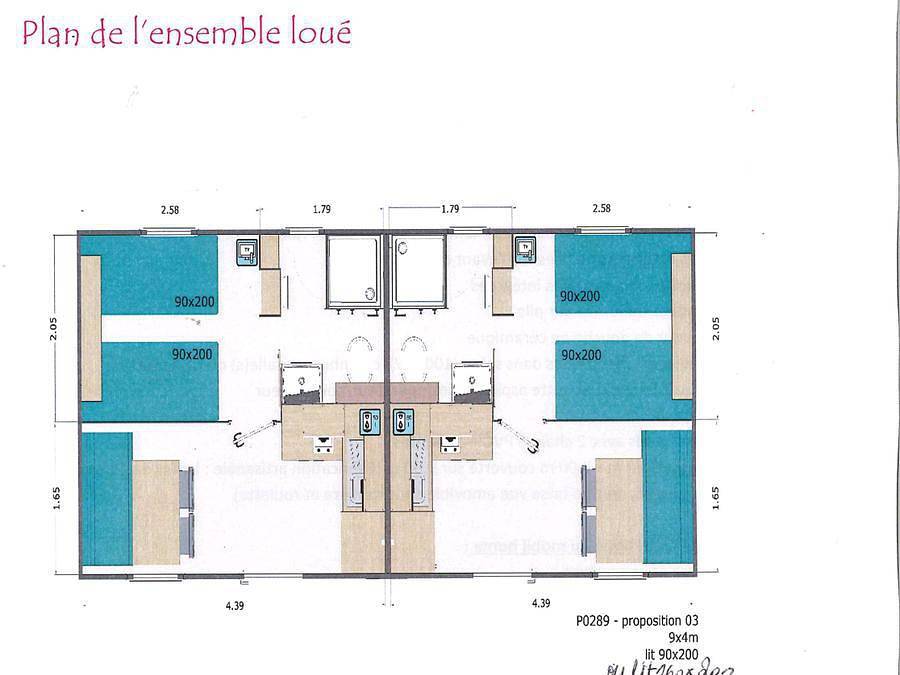Flower Camping Loire et Châteaux - Mobilhome 2 personnes - Camp Hôtel 25m² (1 chambre) in Bréhémont, Vallée de la Loire