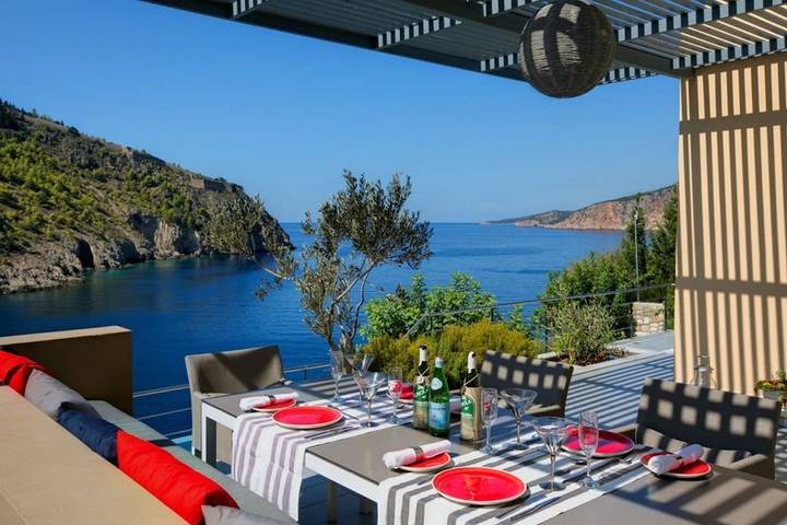 Location de vacances pour 4 personnes, avec Vue sur l’océan et Terrasse dans Άσος - 2