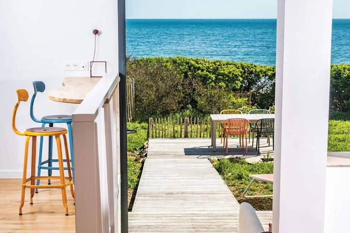 Appartement de vacances pour 7 personnes, avec Terrasse ainsi que Jardin et Sauna dans Phare de Doëlan