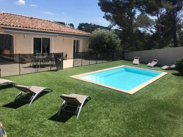 Villa pour 8 personnes, avec piscine et jardin, adapté aux familles à Ollioules