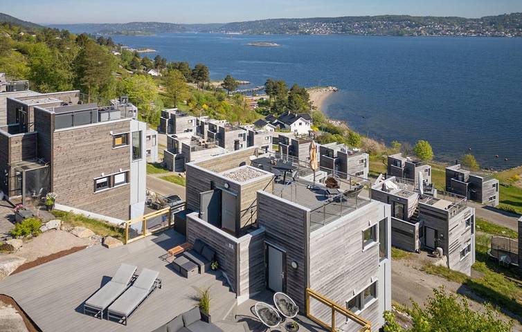 Ferienhaus für 6 Personen mit Ausblick in Hurum