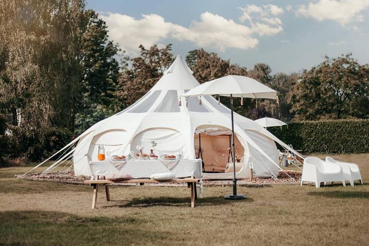 Glamping voor 4 personen, met Zwembad in Noord-Brabant