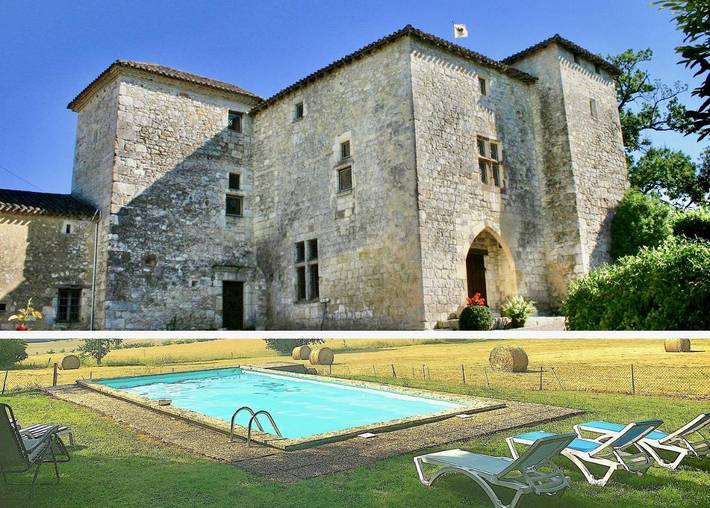 Maison de vacances pour 19 personnes, avec vue ainsi que jardin et piscine