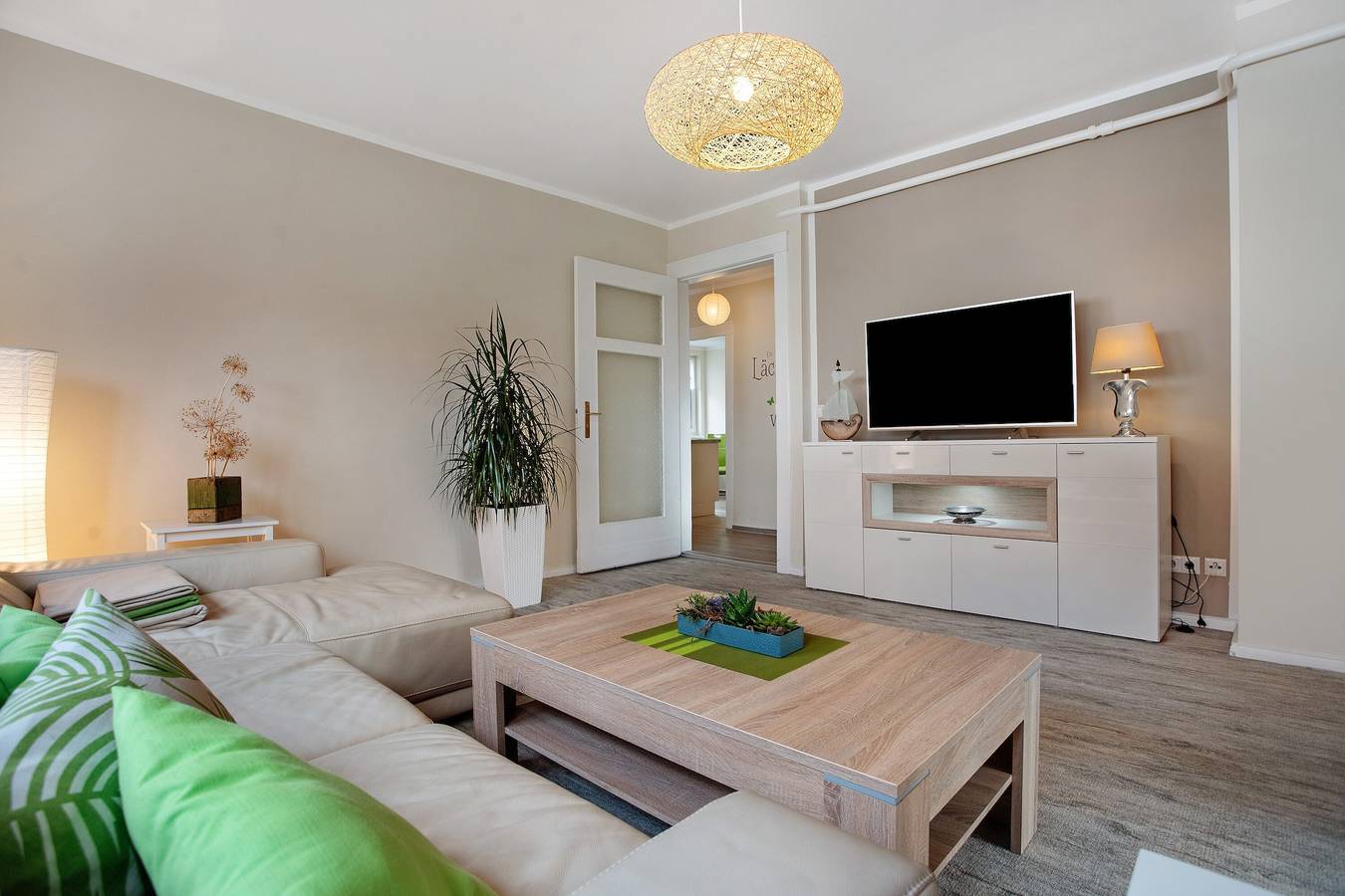 Apartamento entero, Apartamento 'Ferienwohnung Bleichen' con piscina privada, jardín compartido y Wi-Fi in Stralsund, Alrededores de Stralsund