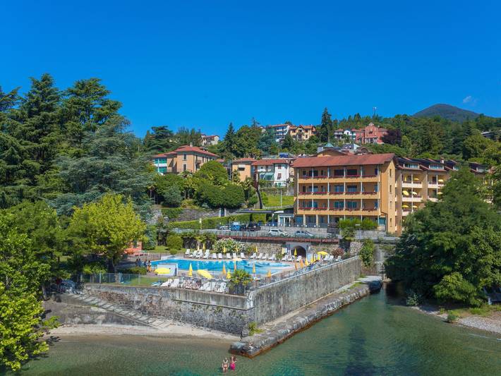 Ferienwohnung für 3 Personen, mit Balkon und Garten sowie Pool in Lago Maggiore (Piemont)