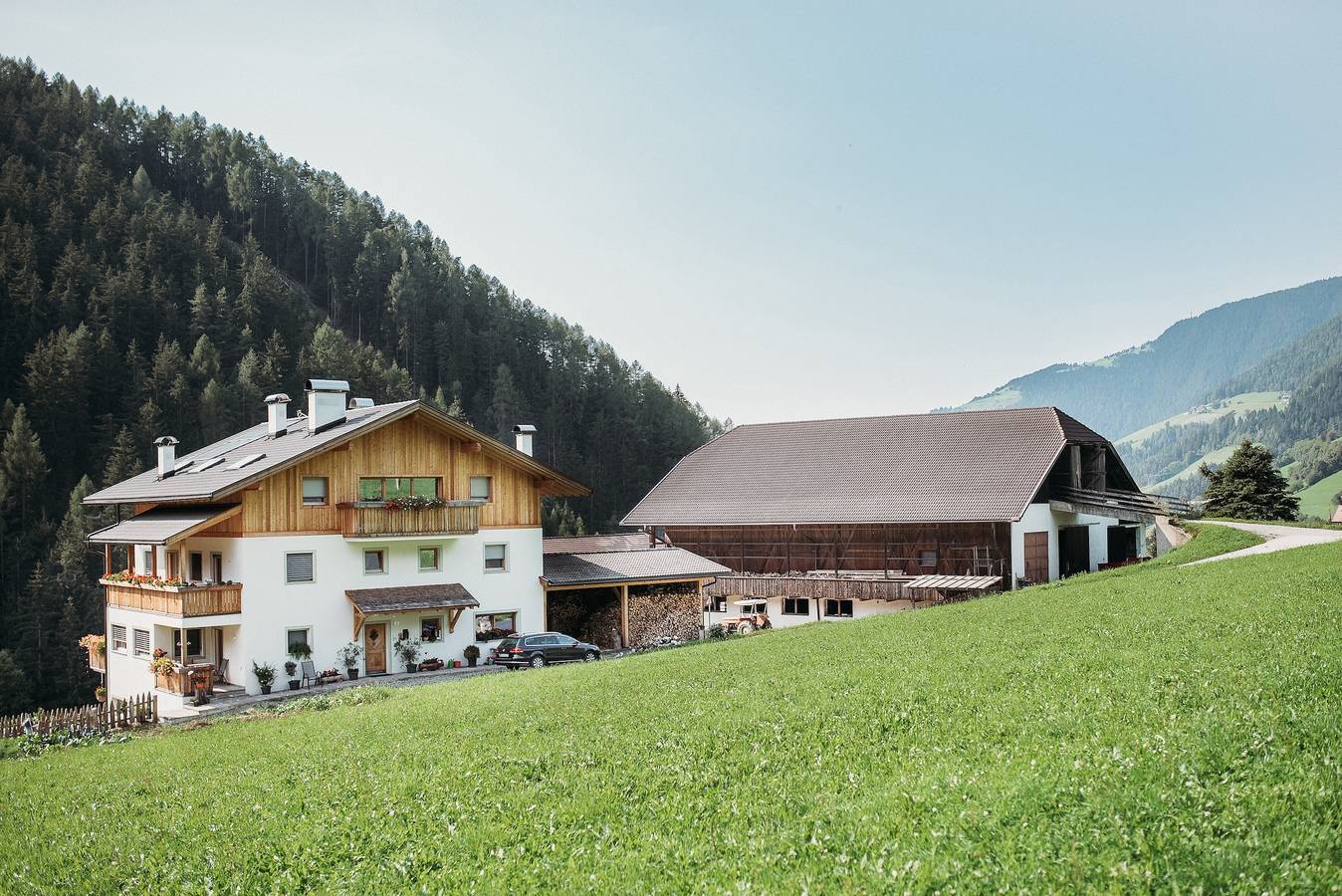 Geheel appartement, Vakantiewoning "Lahnbach Großkarneid" in een prachtig landschap met uitzicht op de bergen in Lüsen, Dolomiti Superski