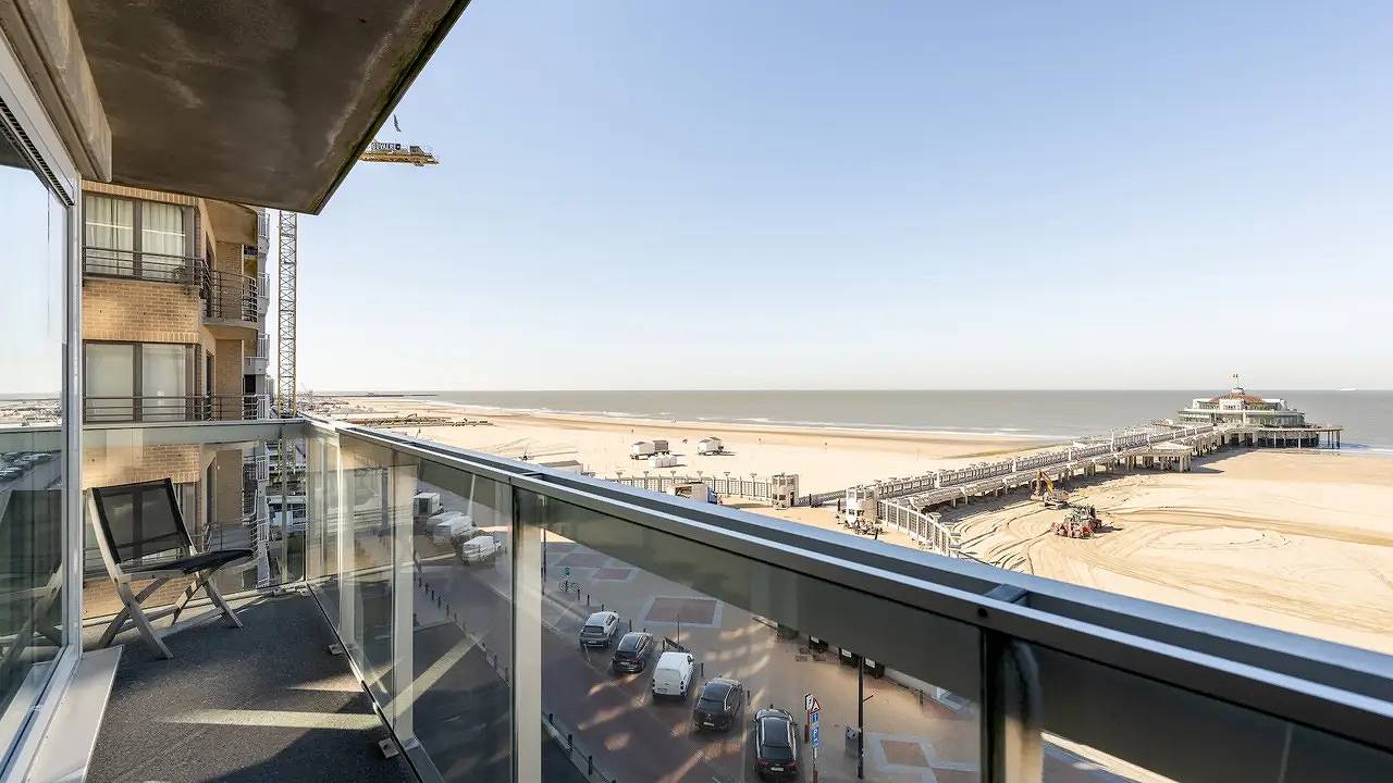 Appartement de vacances entier, Appartement de vacances pour 8 personnes avec balcon in Blankenberge, Côte belge