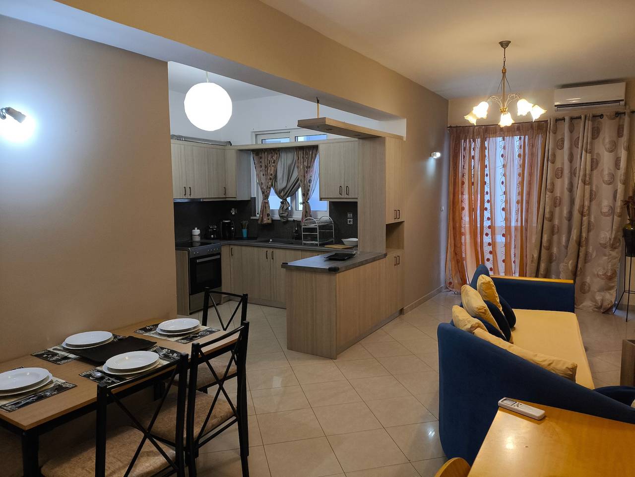 Entire apartment, Odysseas Nea Chora Apartment with Sea View, Wi-Fi and Air Conditioning in Chania region