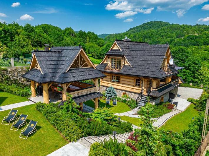 Location de vacances pour 12 personnes, avec vue ainsi que sauna et jardin à Szczawnica - 3