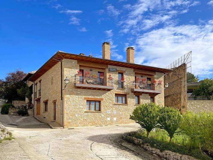 Maison de campagne pour 9 personnes, avec Balcon ainsi que Terrasse et Vue à Baquedano