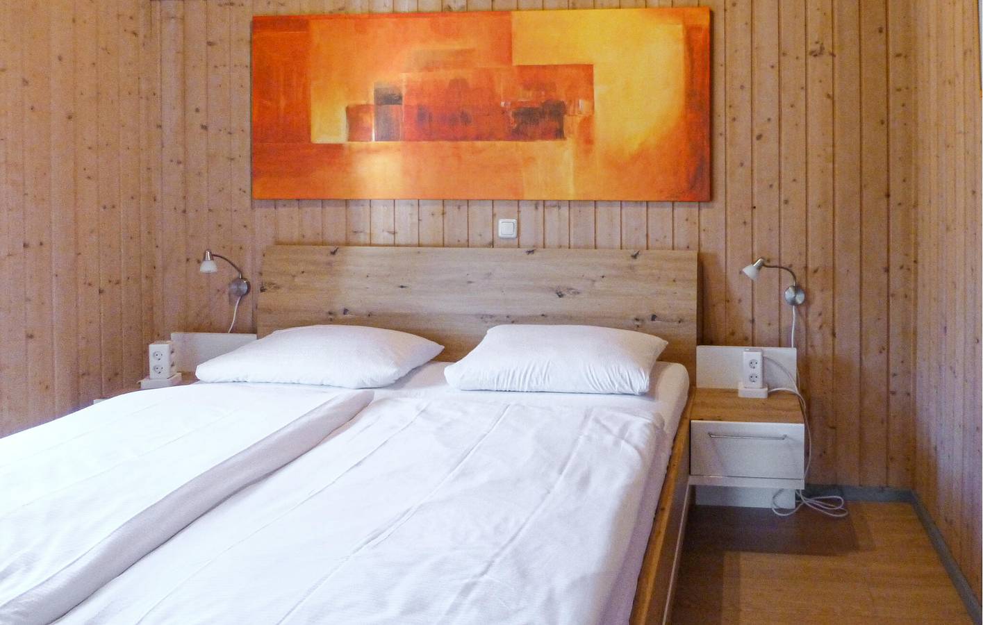 Gemütliche Wohnung am Strand mit Parkplatz und Terrasse in Rechlin, Müritz