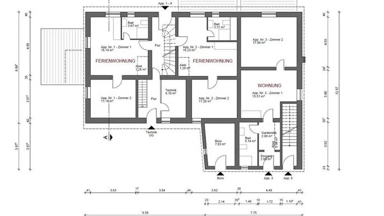 Appartement de vacances entier, Appartement de vacances pour 4 personnes avec jardin in Ueckermünde, Vorpommern Greifswald