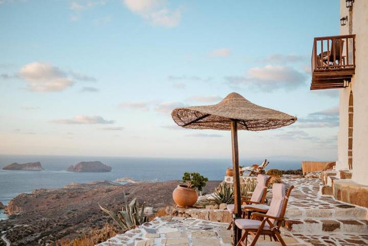 Chambre d’hôte pour 4 personnes, avec vue ainsi que jardin et balcon dans Milos - 4