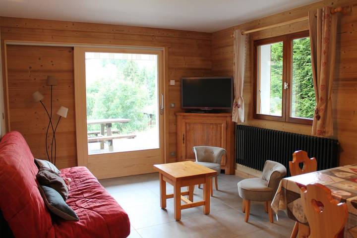 Location de vacances pour 9 personnes, avec vue et terrasse à Le Grand-Bornand