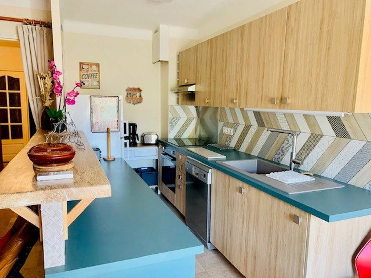 Ganze Wohnung, Moderne F3 avec Terrasse, Garage, Clim, et Wifi - Proche Thermes et Centre Ville in Amélie-les-Bains-Palalda, Céret und Umgebung