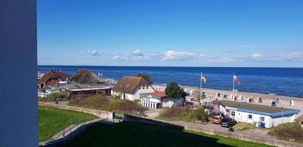 Ferienwohnung für 4 Personen, mit Meerblick und Balkon sowie Sauna in Dahme