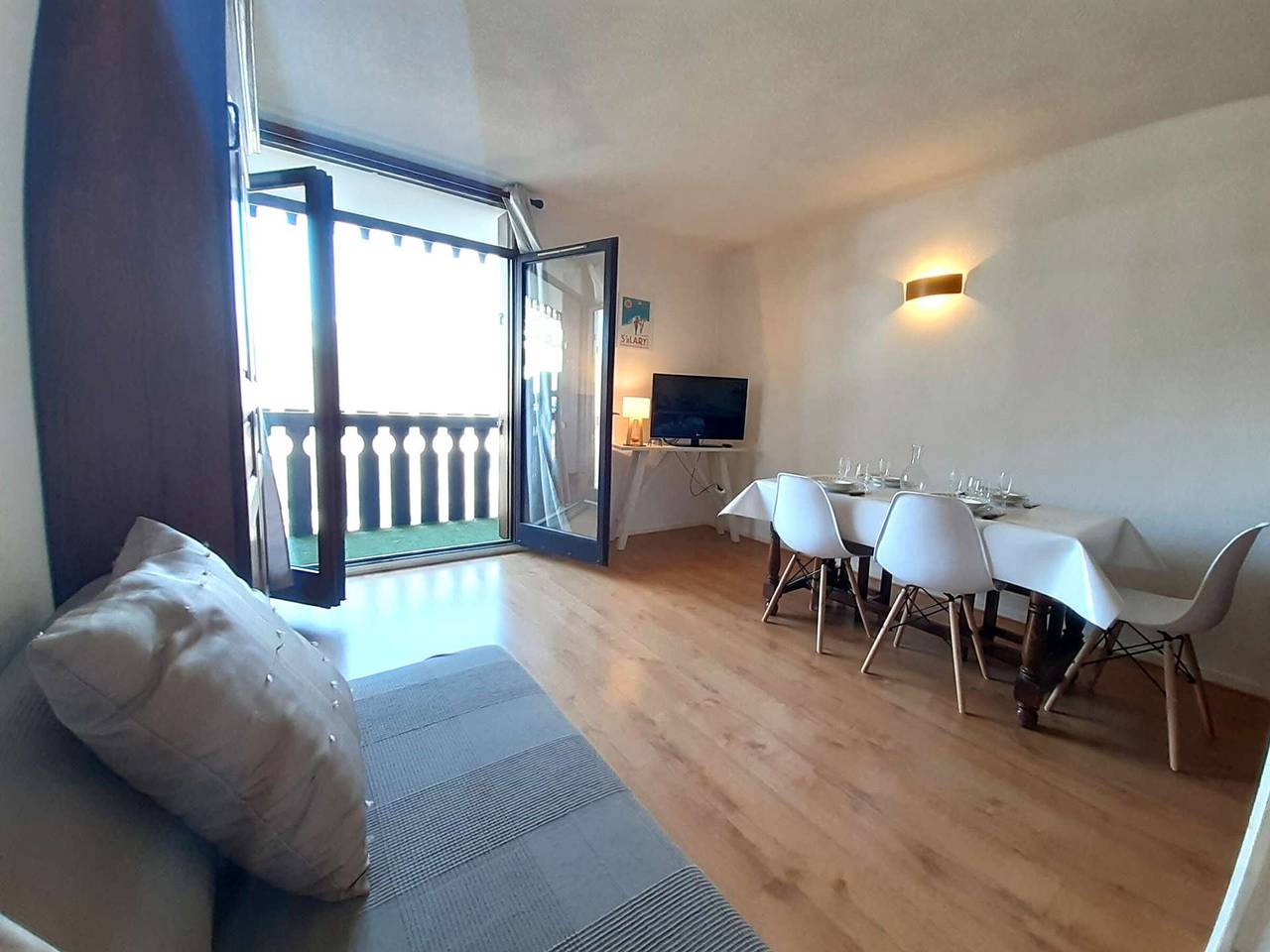 Estudio entero, Estudio acogedor para 4 con balcón y cocina en Pla d'Adet in Saint-Lary-Soulan, Parque nacional de los Pirineos