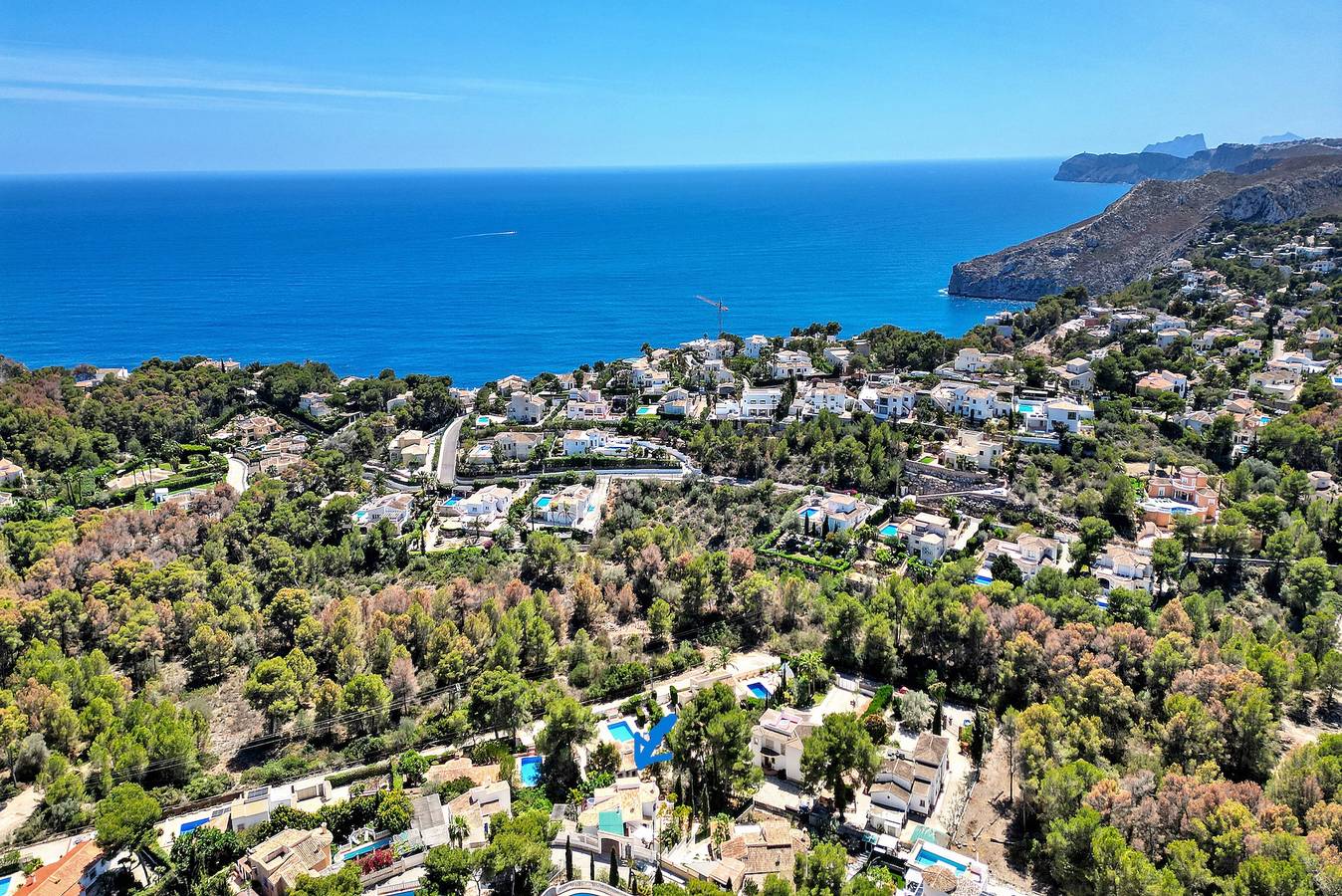 Villa 'Casa Crystal' con vistas a la montaña, Wi-Fi y aire acondicionado in Granadella, Jávea