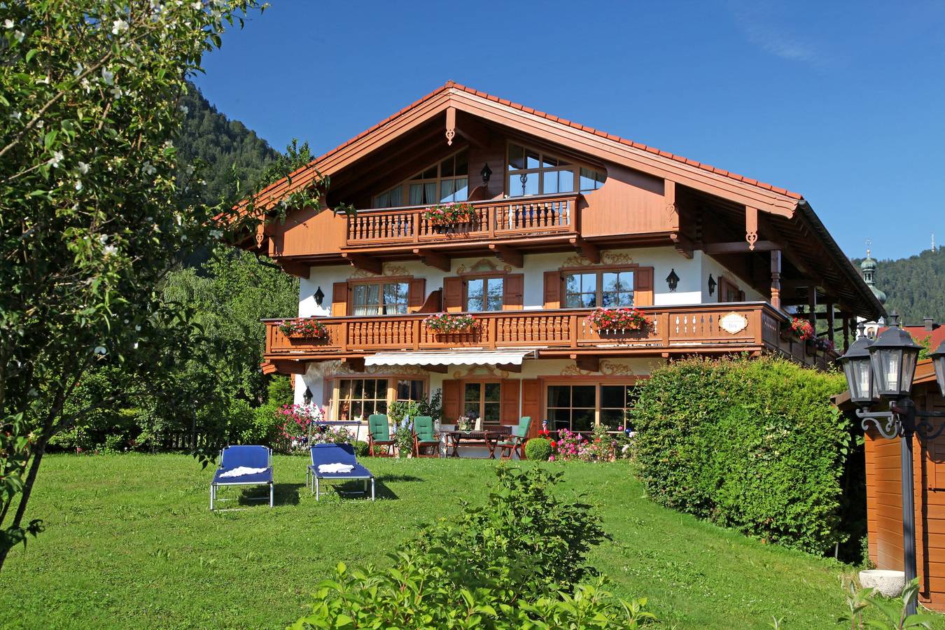 Appartement de vacances entier, Landhaus Andrea - Appartement de vacances d'une pièce 30m², douche/Wc, cuisine, balcon in Reit im Winkl, Alpes bavaroises