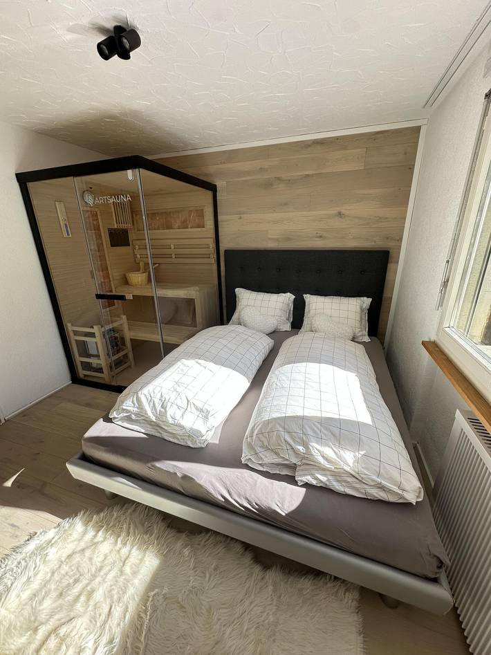 Hütte für 5 Personen, mit Sauna und Ausblick sowie Balkon, kinderfreundlich in Saas-Fee - 4