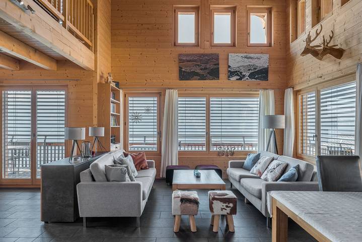 Ferienhaus für 10 Personen, mit Balkon/Terrasse und Balkon sowie Sauna und Ausblick, mit Haustier in der Aletsch Arena - 2