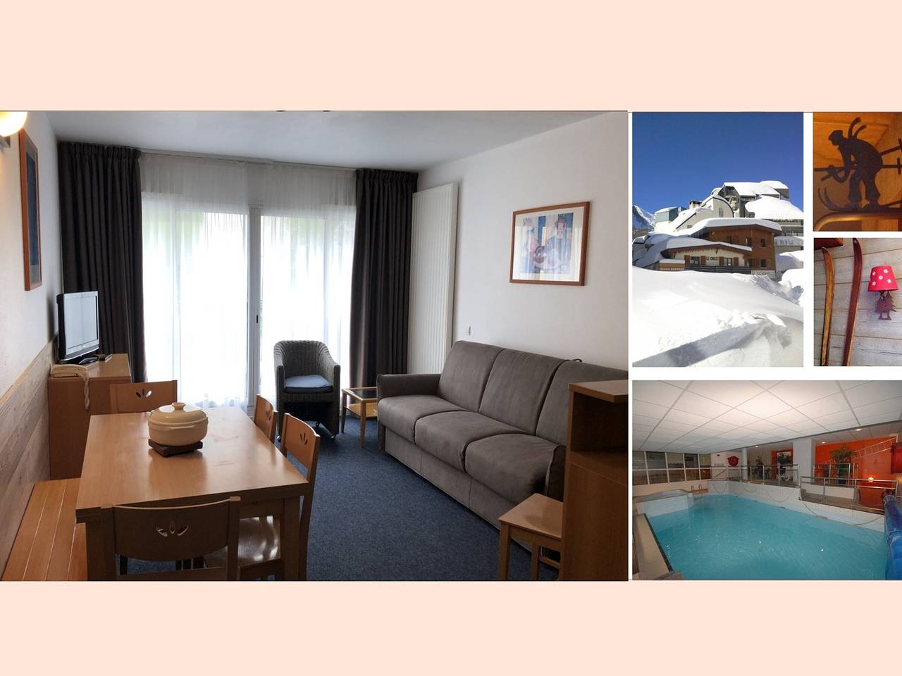 Entire studio, Studio 6 ppl, pool, pets allowed in Gourette, Eaux-Bonnes