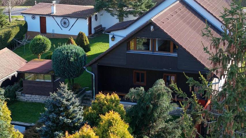 Ferienhaus für 14 Personen, mit Pool und Ausblick sowie Sauna und Garten, mit Haustier im Böhmerwald - 3