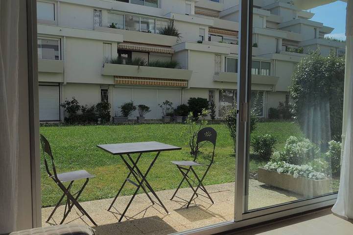 Apartamento para 3 personas, con jardín y terraza en Biarritz