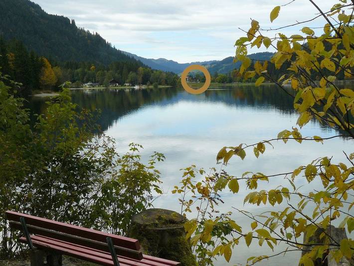 Ferienwohnung für 4 Personen, mit Garten und Seeblick sowie Ausblick, kinderfreundlich in Grän - 3