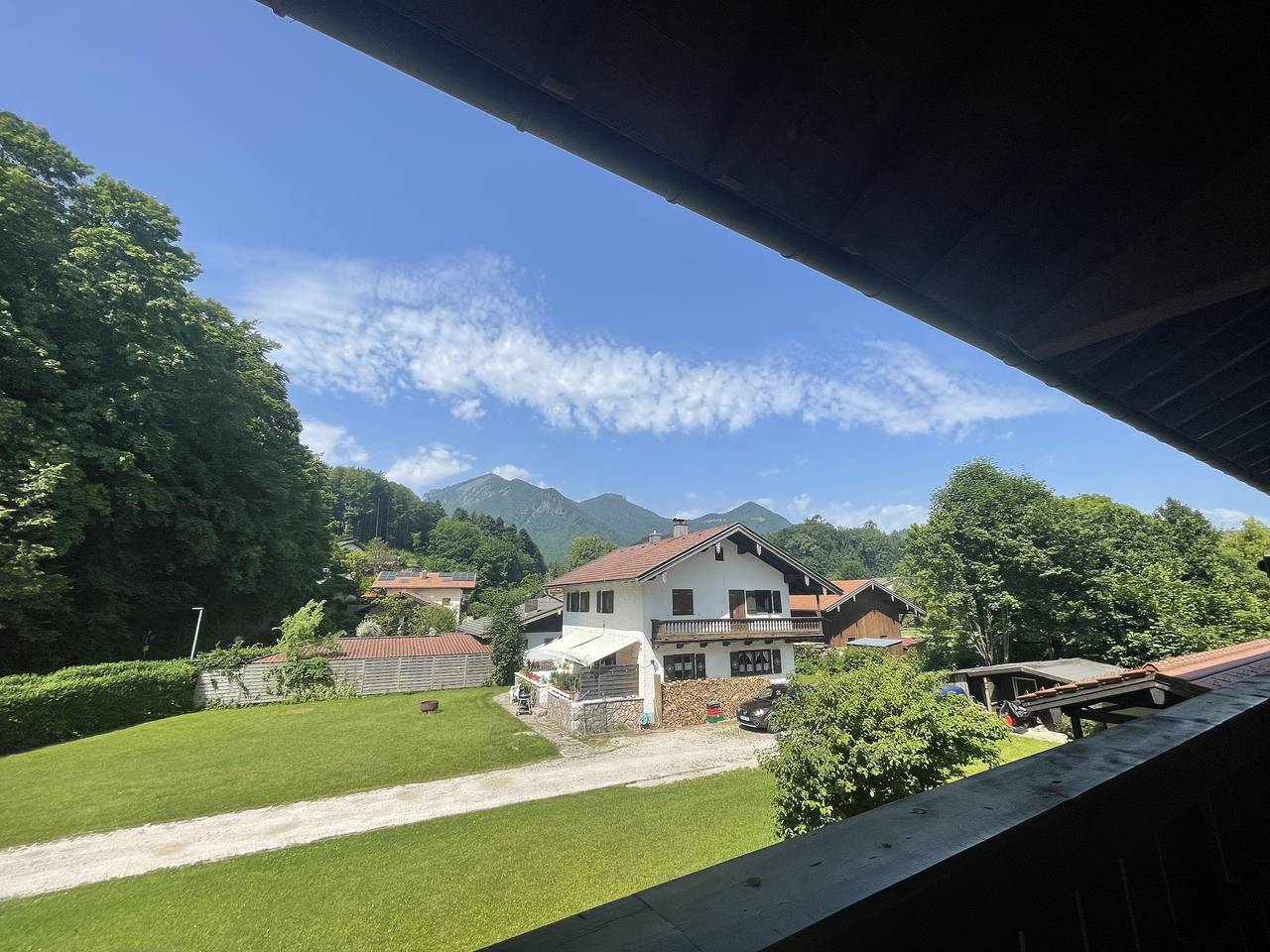Ganze Ferienwohnung, Ferienwohnung Bergblick - Ferienwohnung bis 4 Personen, 58qm, Schlafzimmer, Wohnzimmer, Küche, Dusche/Wc, Balkon, Wlan in Marquartstein, Bayerische Alpen