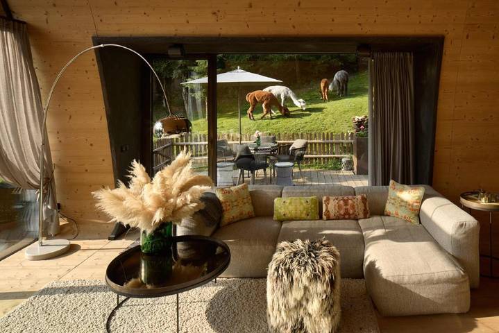 Chalet für 3 Personen, mit Ausblick und Garten sowie Pool und Sauna in Südtirol - 4