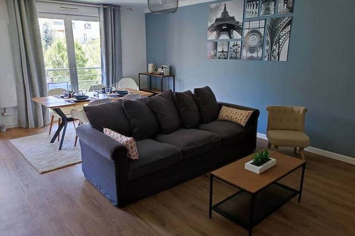 Ganze Wohnung, Schöne 3-Zimmer-Wohnung in Evry, 35 Mins von Paris in Évry-Courcouronnes, Essonne
