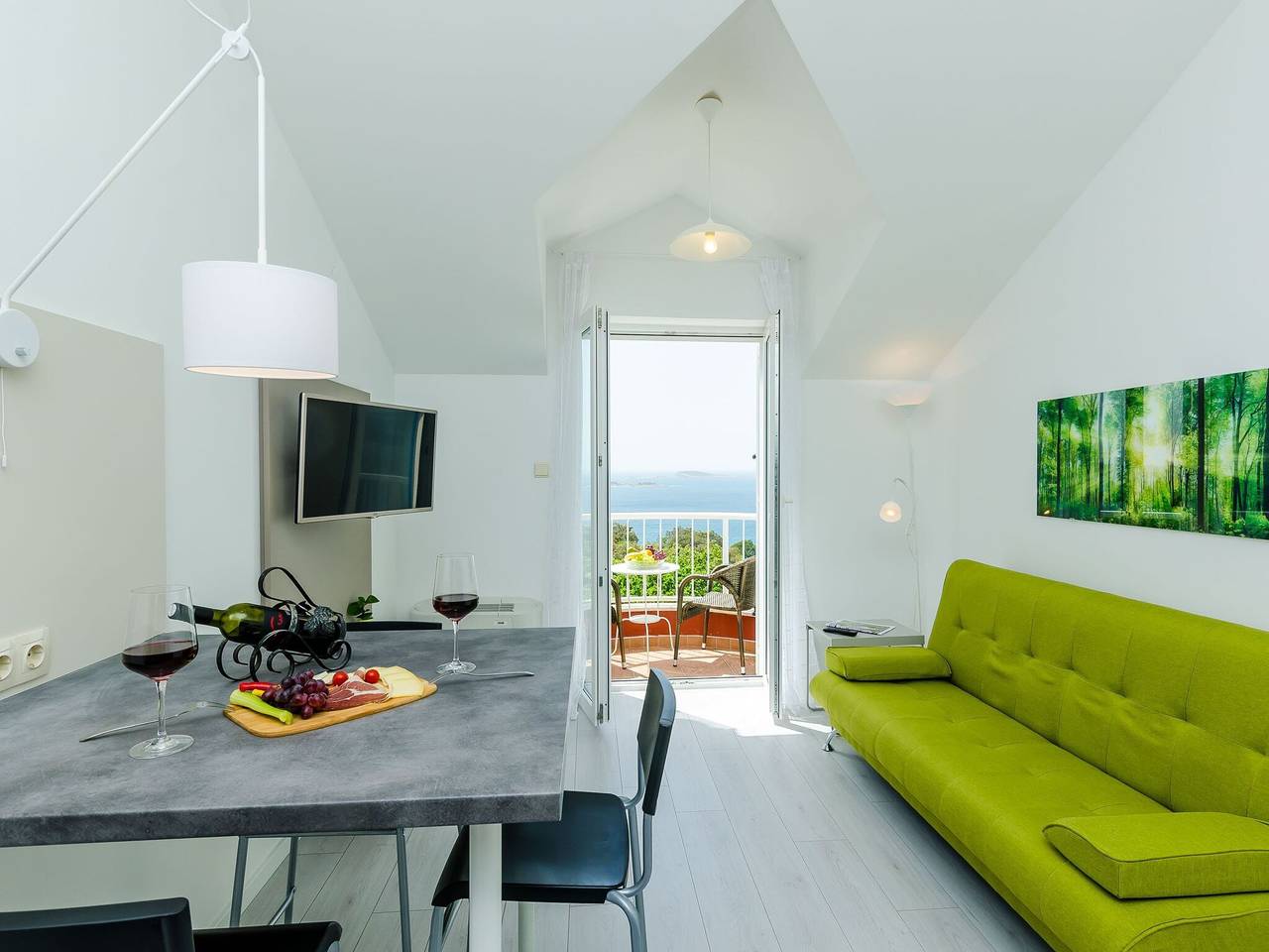 Ganze Wohnung, Villa Panorama Dubrovnik (A3) - Comfort One Bedroom Apartment with Balcony and sea View in Plat, Dubrovnik-Neretva