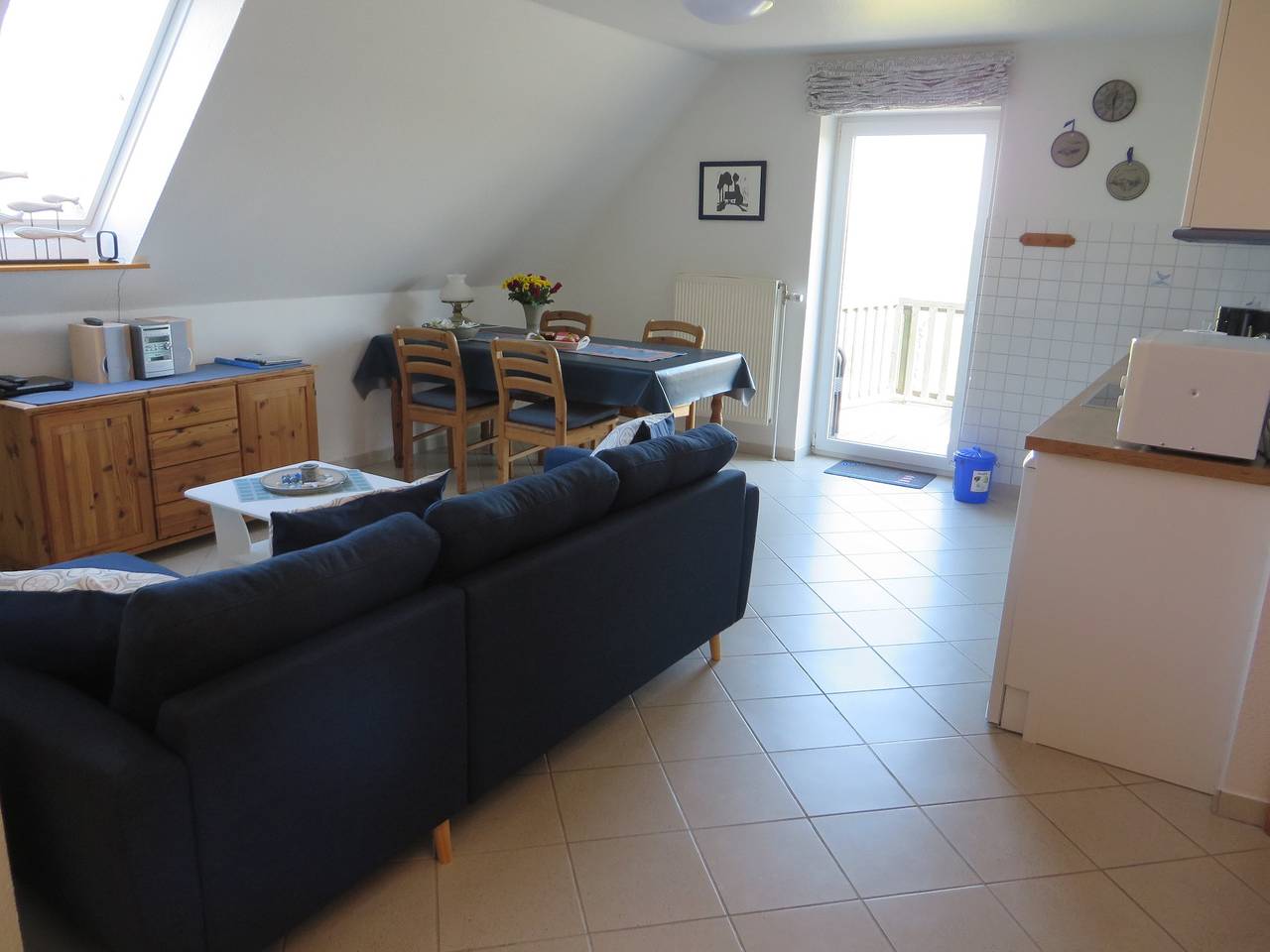 Ganze Wohnung, Ferienwohnung Austernfischer" mit Gemeinschaftsgarten, Balkon und Wlan in Elisabeth-Sophien-Koog, Nordseeküste
