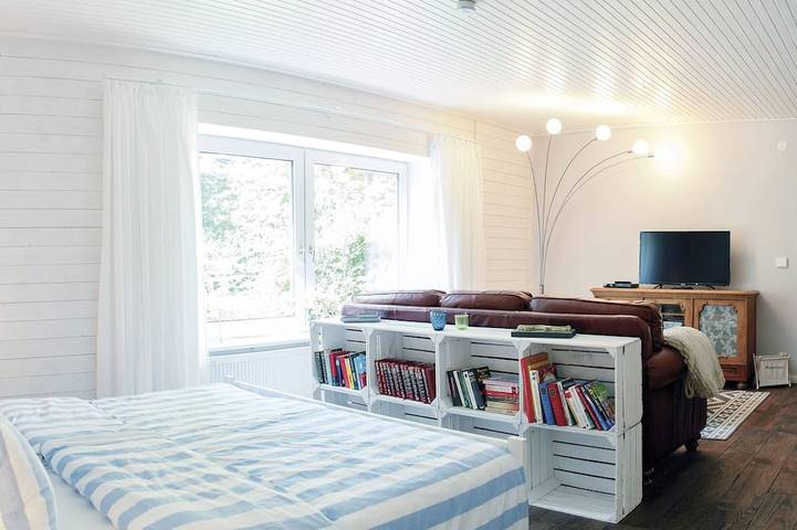 Ganze Wohnung, Wohnen im Landhaus-Vintage-Stil zwischen den Meeren in Ladelund, Grünes Binnenland