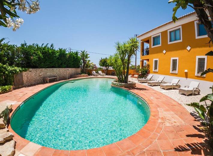 Ferienhaus mit meerblick für 7 Personen, mit Meerblick und Balkon sowie Whirlpool und Terrasse in Lagos