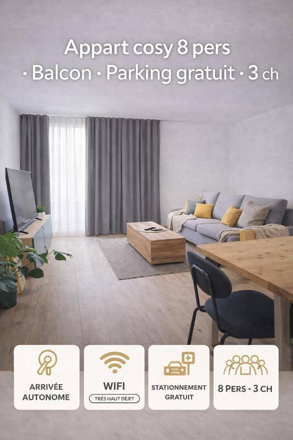 Appartement de vacances pour 9 personnes, avec balcon et vue - 1