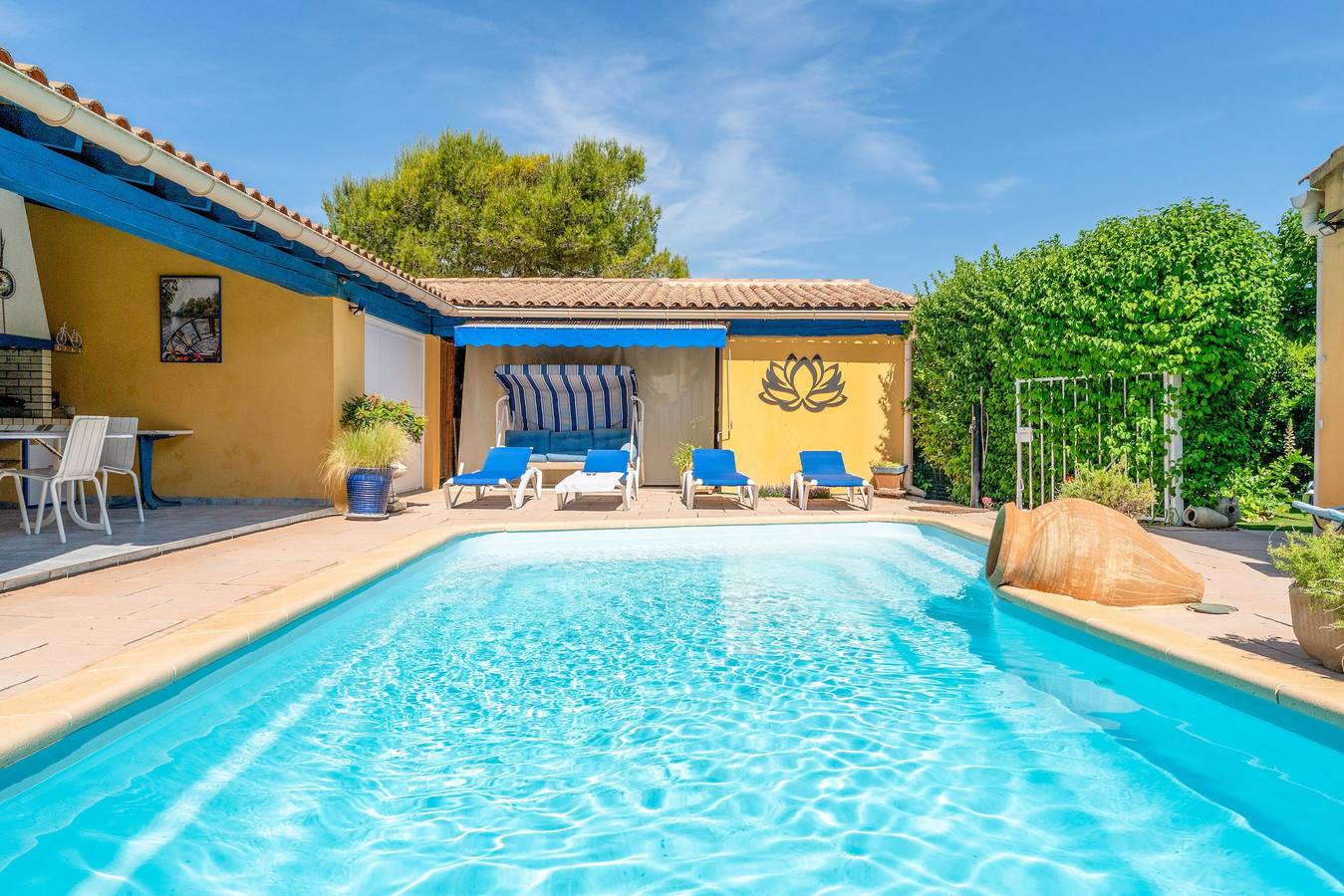 Ferienhaus „L'Olivier“ mit Gemeinschaftspool, Wlan und Klimaanlage in L'Isle-sur-la-Sorgue, Vaucluse