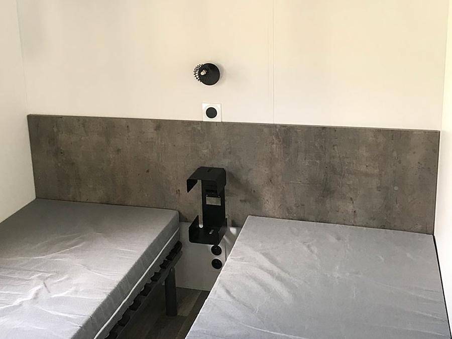 Flower Camping La Hallerais - Mobilheim 6 personen - Confort 32m² - 3 Zimmer + halbüberdachte Terrasse in Taden, Dinan und Umgebung