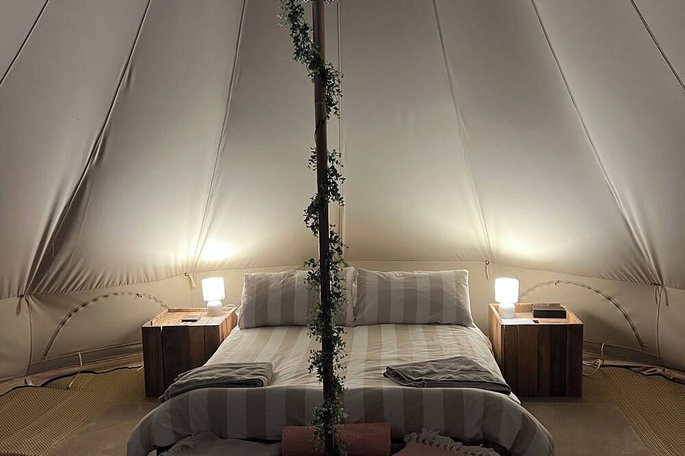 Luxury Bell Tents with beautiful views in Northamptonshire