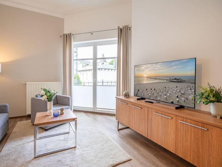 Ferienwohnung für 2 Personen, mit Balkon, mit Haustier in Ahlbeck